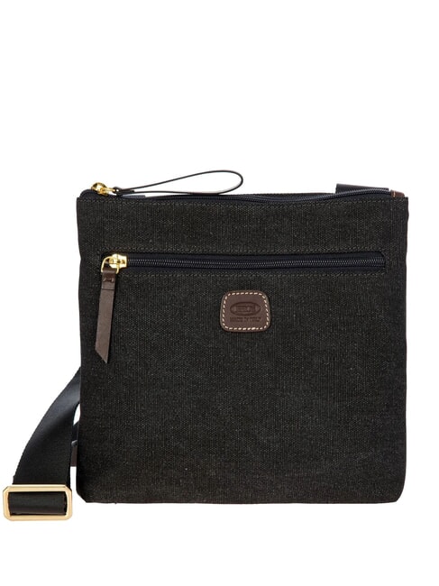 BRIC’S SORRENTO EMMA Borsa piatta a tracolla in tela Nero - Borse Donna