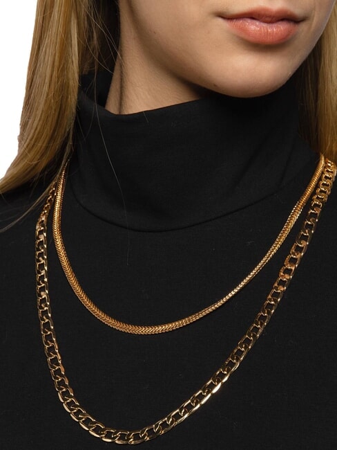 LIUJO DOUBLE Collana a doppio filo gold - Collane