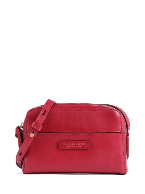THE BRIDGE ELETTRA  Mini Bag a tracolla, in pelle berry abb. oro - Borse Donna
