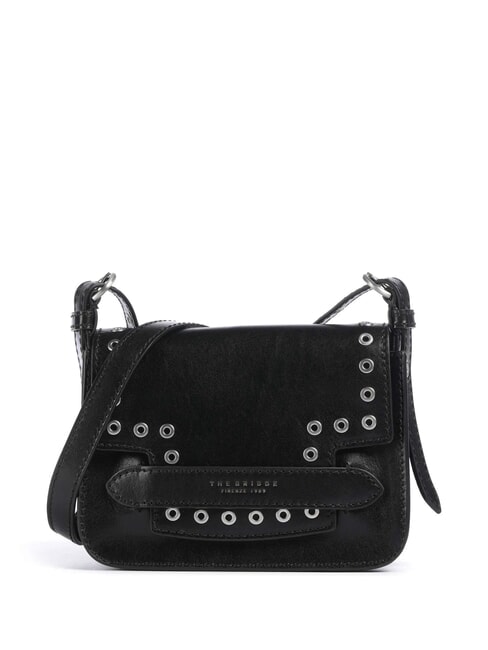 THE BRIDGE LUCREZIA Borsa tracolla in pelle con borchiette Nero - Borse Donna