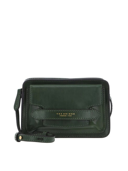 THE BRIDGE LUCREZIA Camera case in pelle verde inglese abb. oro - Borse Donna