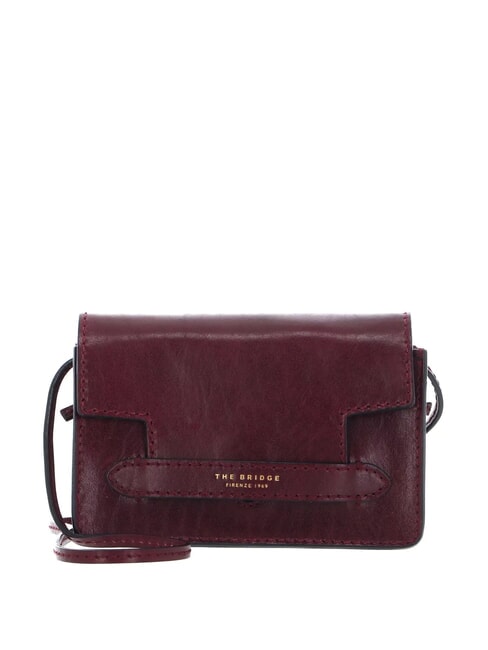 THE BRIDGE LUCREZIA  Mini Bag a tracolla, in pelle grape abb. oro - Borse Donna