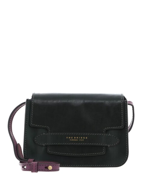 THE BRIDGE LUCREZIA Borsa in pelle a 3 soffietti malachite/latte+multicolor abb oro - Borse Donna