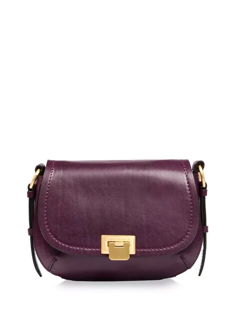 THE BRIDGE FEDERICA  Mini Bag a tracolla, in pelle grape abb. oro - Trolley Rigidi