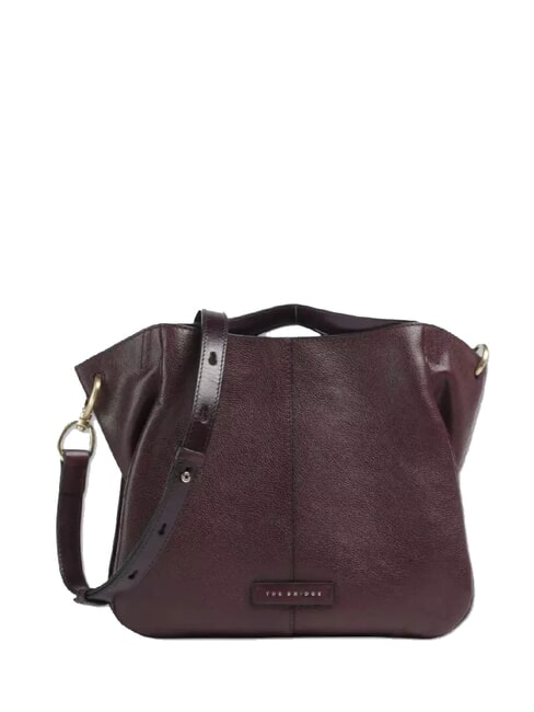 THE BRIDGE ELISABETTA Borsa a tracolla in pelle grape abb. oro - Borse Donna