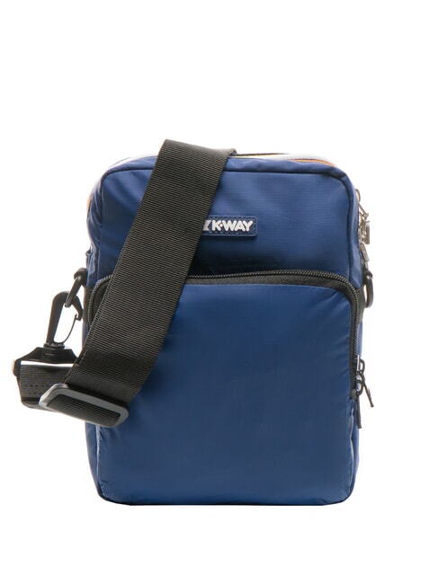 KWAY ERLOY Borsello in nylon con tasca blue deep cobalt - Tracolle Uomo