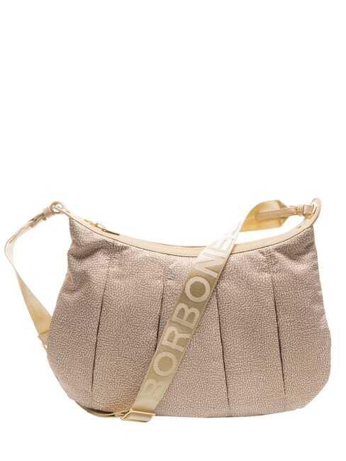 BORBONESE CROISSANT HOBO MEDIUM Borsa a spalla con tracolla sabbia - Borse Donna