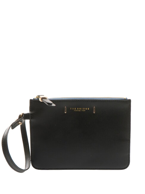 THE BRIDGE CHIARA Pochette in pelle Nero Oro - Borse Donna