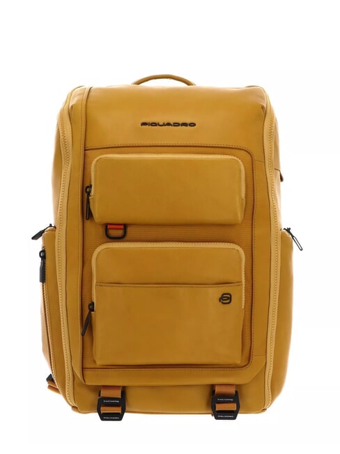 PIQUADRO LIKO Zaino porta pc 15,6" Giallo - Zaini da lavoro porta PC