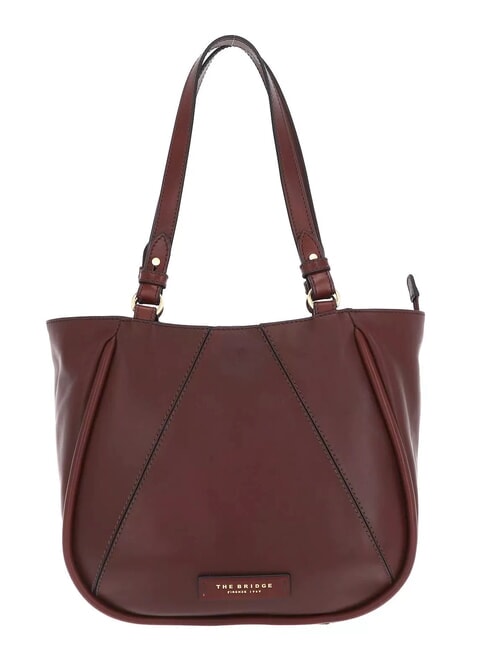 THE BRIDGE BRIGIDA  Shopping Bag in pelle MARRONE - Borse Donna