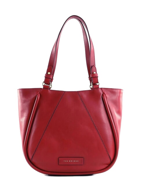 THE BRIDGE BRIGIDA  Shopper in pelle berry abb. oro - Borse Donna