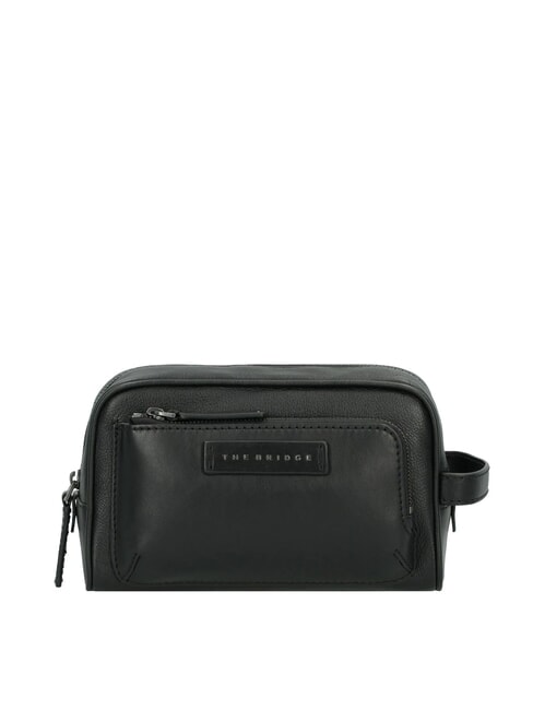 THE BRIDGE FILIPPO Beauty case in pelle nero/rutenio scuro opaco - Beauty Case