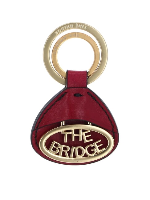 THE BRIDGE DUCCIO Portachiavi con charm in pelle berry abb. oro - Portachiavi