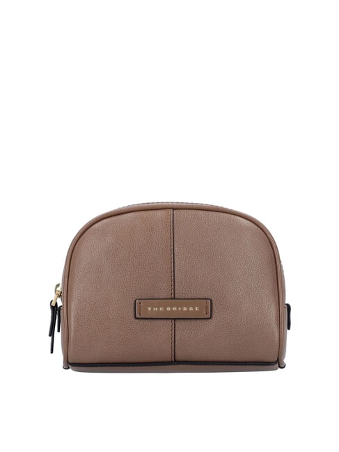 THE BRIDGE ELISABETTA Beauty piccolo in pelle oyster abb. oro - Beauty Case