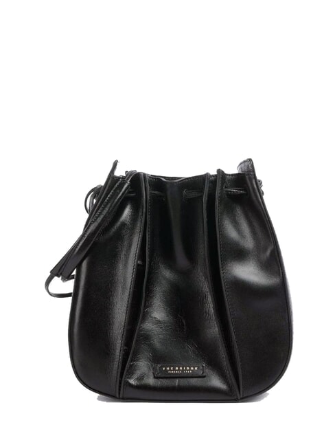 THE BRIDGE CAMILLA  Secchiello in pelle Nero Oro - Borse Donna
