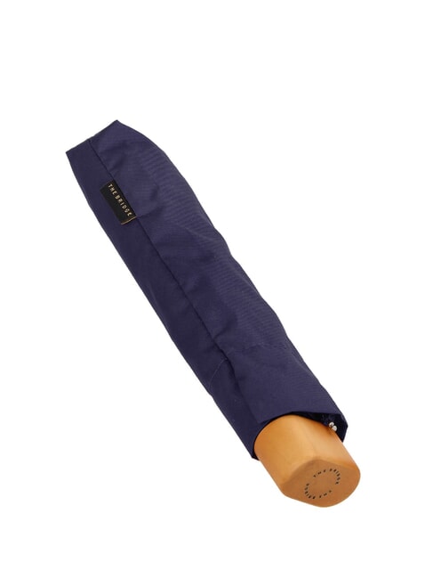 THE BRIDGE FIBER FLAT Ombrello mini apertura manuale BLU NAVY GOLD                  - Ombrelli