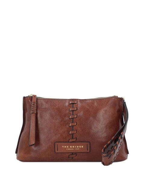 THE BRIDGE FEBE Beauty in pelle con intrecci MARRONE - Beauty Case