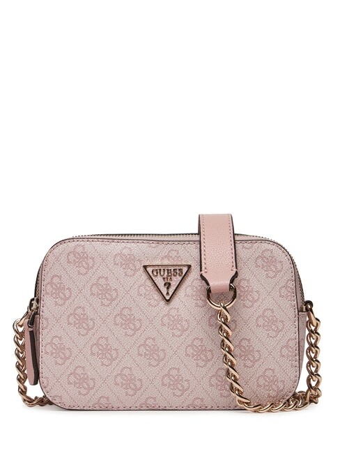GUESS NOELLE Borsa camera case a tracolla orchid logo - Borse Donna