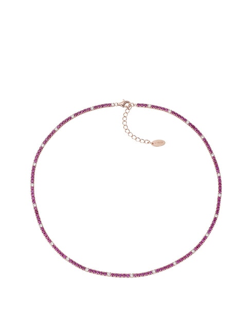 AMEN TENNIS MANIA Collana girocollo con zirconi rose - Collane