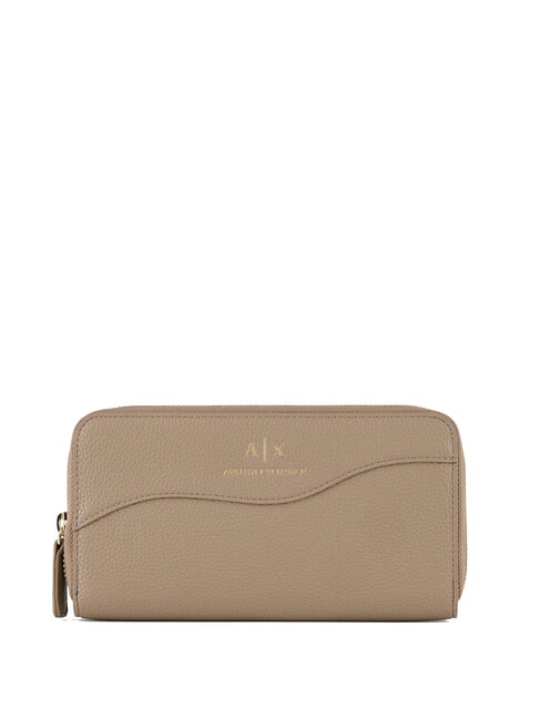 ARMANI EXCHANGE A|X Portafoglio grande zip around whisky - Portafogli Donna