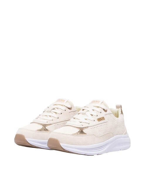 COLMAR GRACE IMPRESS Sneakers white/ltgold - Scarpe Donna