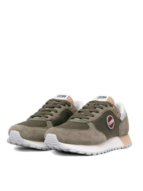 COLMAR TRAVIS AUTHENTIC Sneakers mgreen/beige/ltgray - Scarpe Unisex