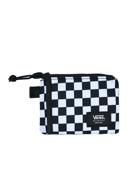 VANS CHECKED Portamonete con zip black/white che - Portafogli Uomo