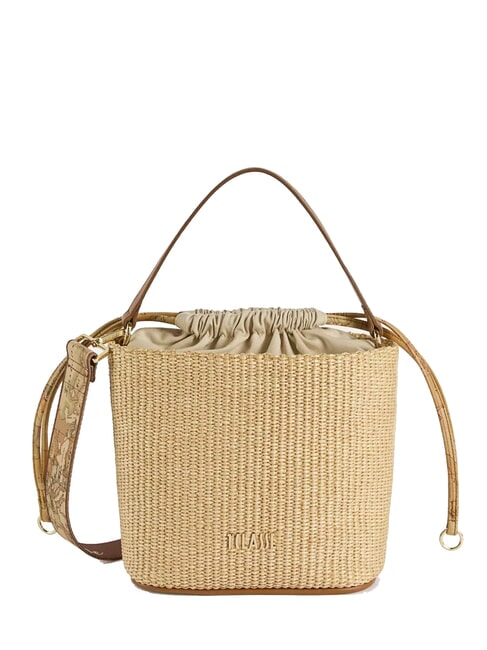 ALVIERO MARTINI PRIMA CLASSE GEO BAMBU Borsa mini secchiello in rafia naturale - Borse Donna