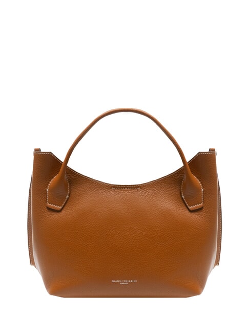 GIANNI CHIARINI FIAMMA Borsa a spalla in pelle con tracolla caramello - Borse Donna