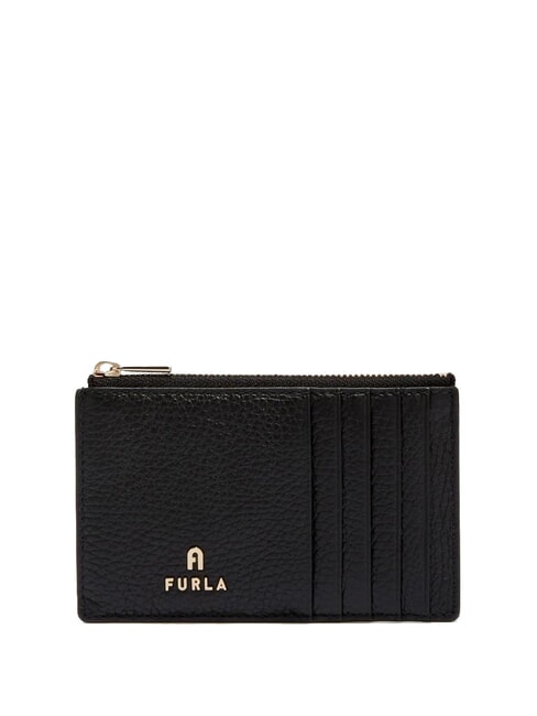 FURLA CAMELIA Portafoglio piatto in pelle Nero - Portafogli Donna