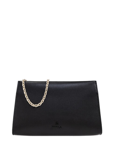 FURLA MYFURLA Pochette in pelle tracolla catena Nero - Borse Donna