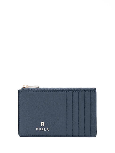 FURLA CAMELIA Portafoglio piatto in pelle denim - Portafogli Donna
