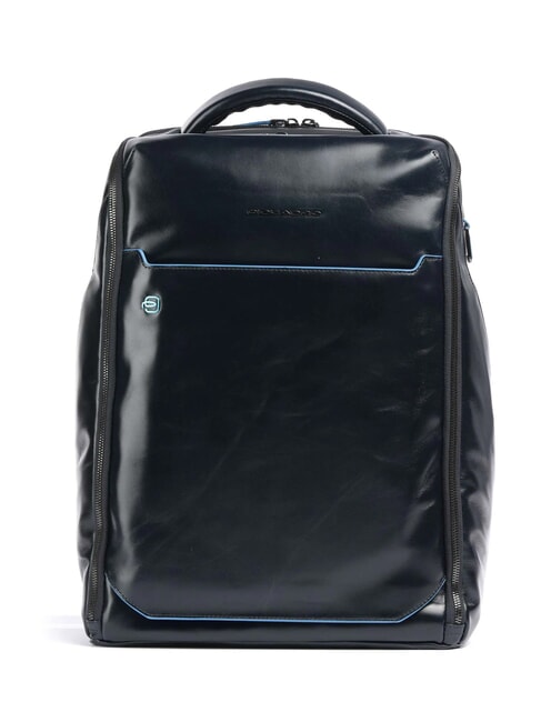 PIQUADRO BLUE SQUARE Zaino in pelle porta pc 15.6" blu - Zaini da lavoro porta PC