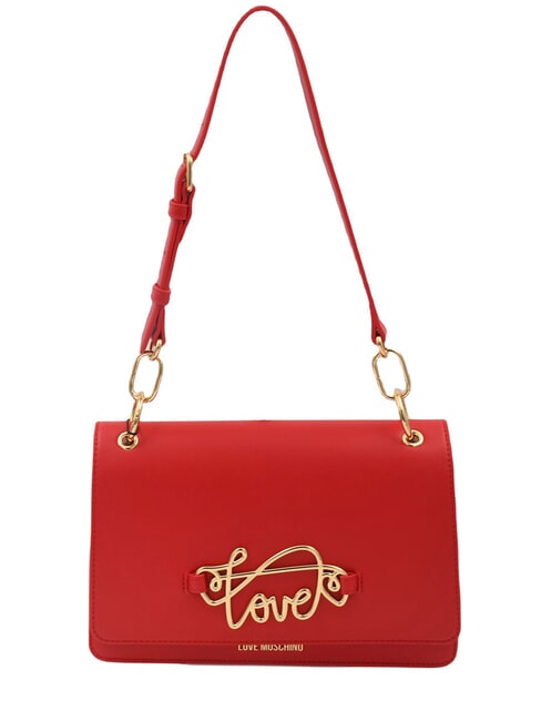 LOVE MOSCHINO CURSIVE LOGO Borsa a spalla ROSSO - Borse Donna