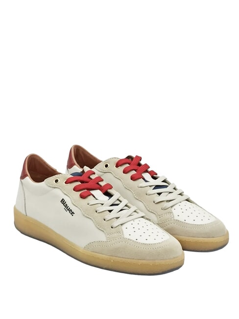 BLAUER MURRAY Sneakers white/red/navy - Scarpe Uomo