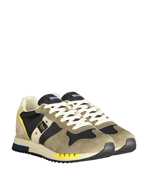BLAUER QUEENS Sneakers running military/black - Scarpe Uomo