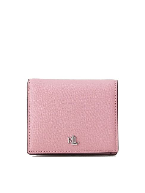 RALPH LAUREN COMPACT Portafoglio piccolo in pelle rose mauve11 - Portafogli Donna