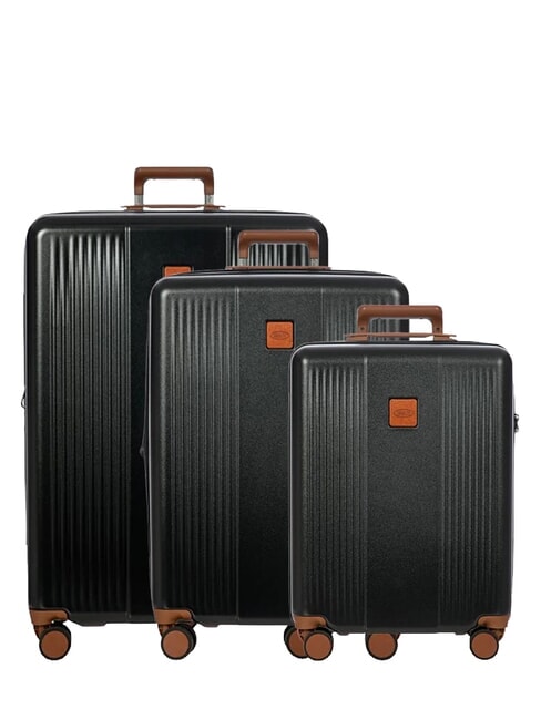 BRIC’S FERRARA Set 3 trolley: cabin, medio e gra espandibili Nero - Set Trolley
