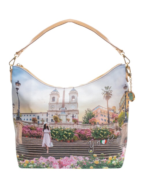 YNOT YESBAG Borsa Hobo a spalla floral - Borse Donna