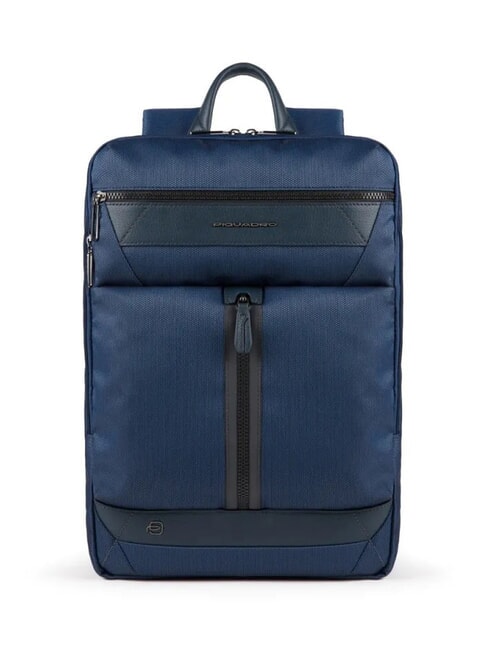 PIQUADRO TRAKAI Zaino porta PC 14"/Ipad 12,9" blu - Zaini da lavoro porta PC