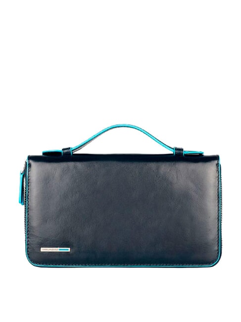 PIQUADRO BLUE SQUARE Portadocumenti in pelle blu - Portafogli Uomo