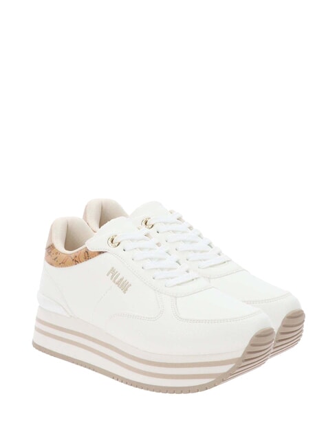 ALVIERO MARTINI PRIMA CLASSE GEO JR Sneakers platform Bianco/Geo Beige - Scarpe Donna