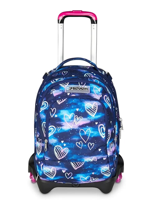 SEVEN GLOOMY HEART JACK 3WD Trolley 2 Zaini sganciabili, 3 ruote bluedeep - Zaini con carrello