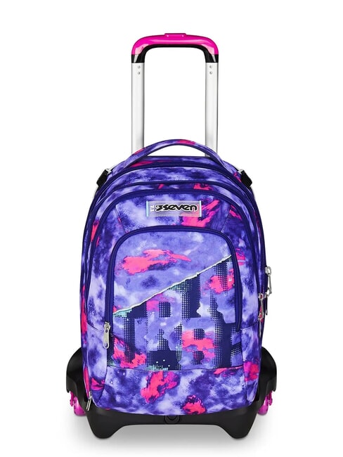 SEVEN SHADY DYE GIRL JACK 3WD Trolley 2 Zaini sganciabili, 3 ruote violet - Zaini con carrello