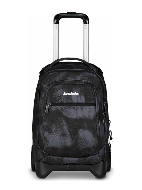 INVICTA PLUG FANTASY Zaino trolley sganciabile, porta pc 14" brushed black - Zaini con carrello