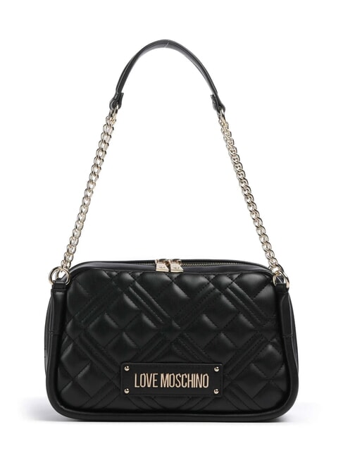 LOVE MOSCHINO QUILTED Borsa a spalla manici catena Nero - Borse Donna