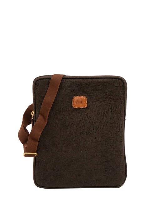 BRIC’S Life Borsa a tracolla, porta tablet oliva tabacco - Borse Donna