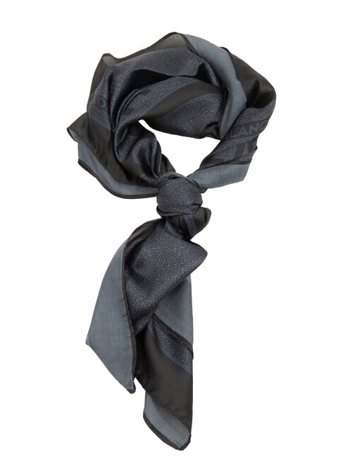 YNOT STAMPA ALL OVER Foulard quadrato in seta petrol - Sciarpe