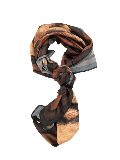 YNOT STAMPA ALL OVER Foulard quadrato in seta tiger - Sciarpe