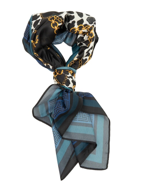 YNOT STAMPA ALL OVER Foulard quadrato in seta pois chain - Sciarpe